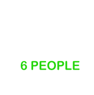 6 people €3600 6 people €1200